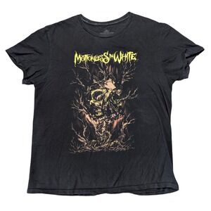 Motionless in White Men's Large Black Cotton Short Sleeve Graphic‎ T Shirt Metal